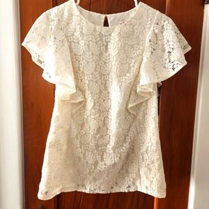 Womens Lace short sleeve blouse